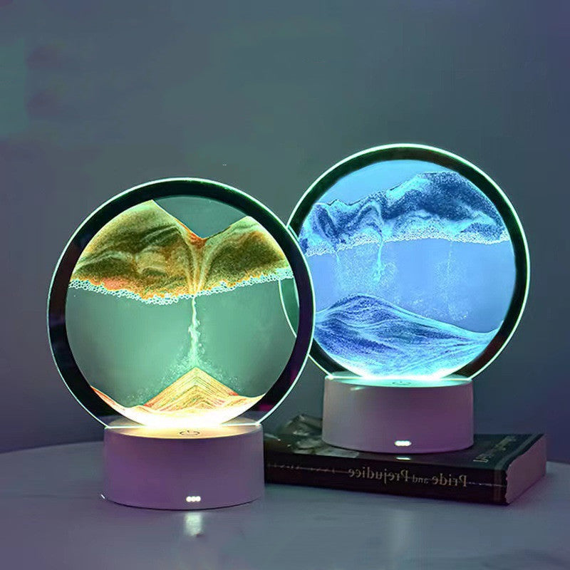 Innovative 3D Quicksand Bedside Table Lamp