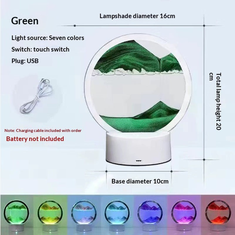Innovative 3D Quicksand Bedside Table Lamp