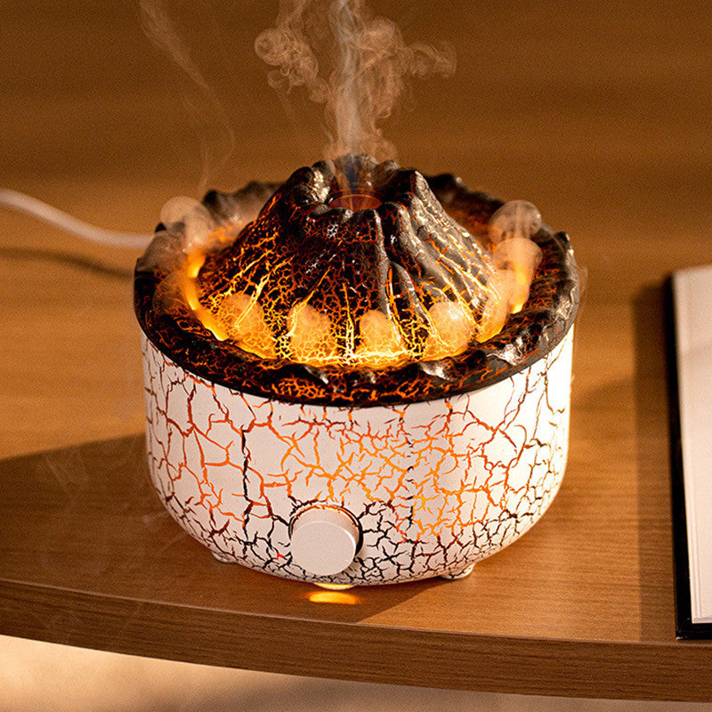Creative Volcano Humidifier and Aromatherapy Diffuser with Jellyfish Spray Effect